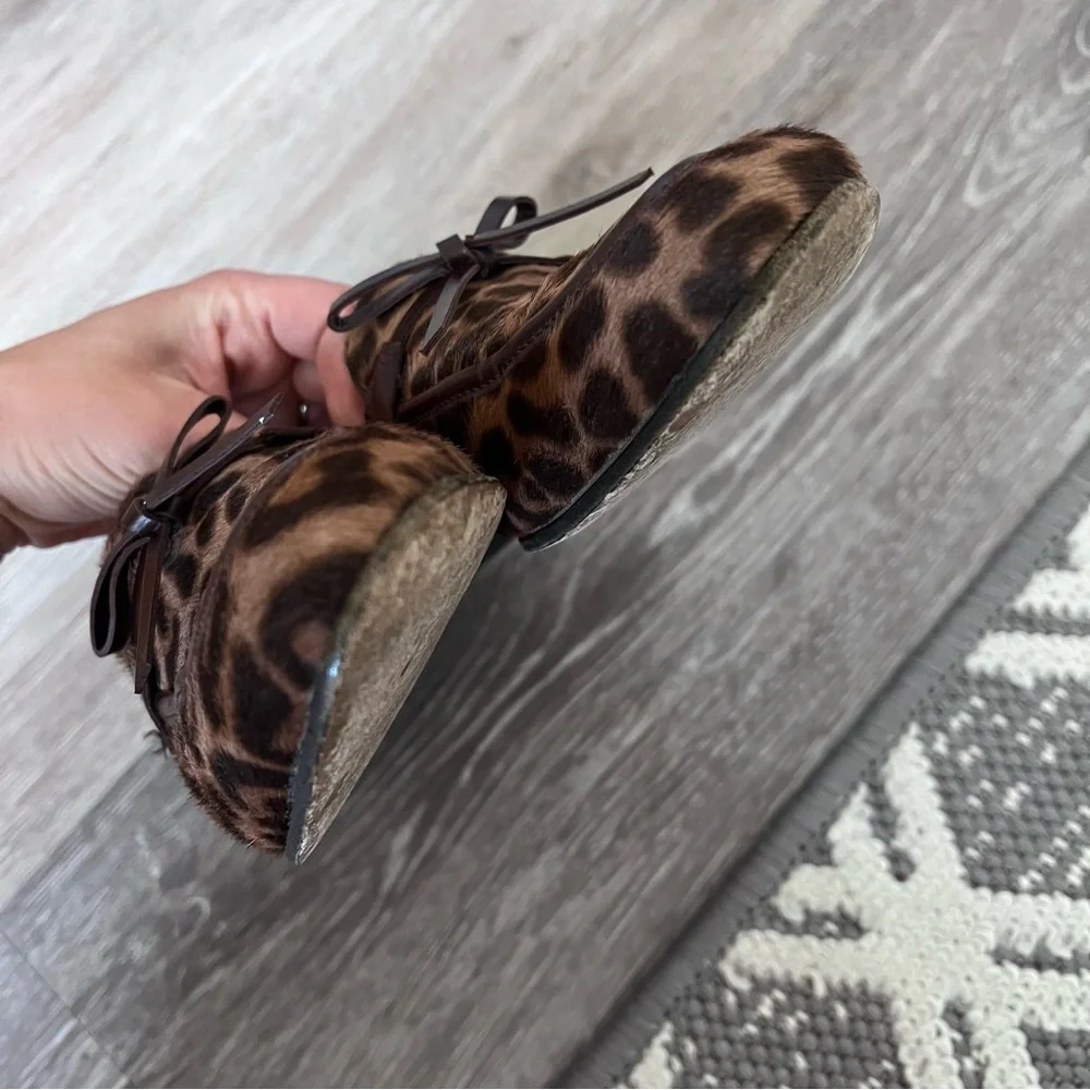 J. Crew collection academy‎ loafers leopard print calf hair